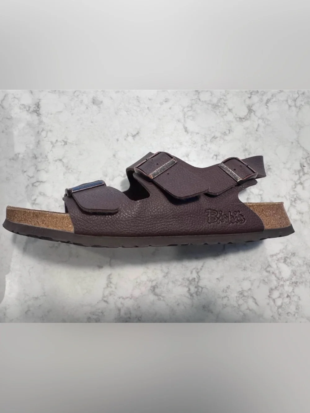Men’s Birkenstock Milano Sandals - Size 13 - Dark Brown